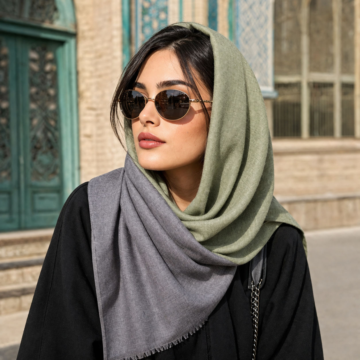 Olive Large Scarf Wrap